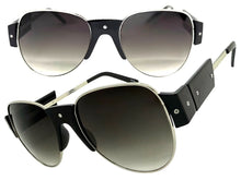 Exaggerated Classic Vintage Retro Style SUNGLASSES Large Black Frame 4562