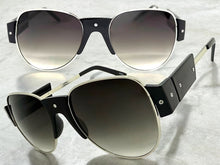 Exaggerated Classic Vintage Retro Style SUNGLASSES Large Black Frame 4562