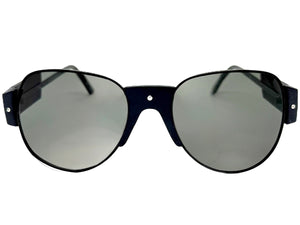 Exaggerated Classic Vintage Retro Style SUNGLASSES Large Black Frame 4562