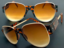 Exaggerated Classic Vintage Retro Style SUNGLASSES Large Tortoise Frame 4562