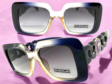 Classic Vintage Retro Luxury Hip Hop Style SUNGLASSES Square Purple Frame 8263