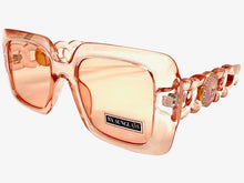 Classic Vintage Retro Luxury Hip Hop Style SUNGLASSES Square Pink Frame 8263