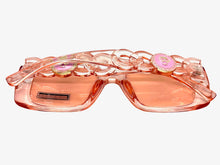 Classic Vintage Retro Luxury Hip Hop Style SUNGLASSES Square Pink Frame 8263