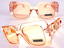 Classic Vintage Retro Luxury Hip Hop Style SUNGLASSES Square Pink Frame 8263