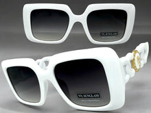 Classic Vintage Retro Luxury Hip Hop Style SUNGLASSES Square White Frame 8263