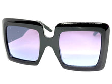Oversized Exaggerated Classic Vintage Retro Style SUNGLASSES Large Thick Black Frame E1620