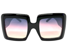 Oversized Exaggerated Classic Vintage Retro Style SUNGLASSES Large Thick Black Frame E1620
