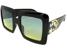 Oversized Exaggerated Classic Vintage Retro Style SUNGLASSES Large Thick Black Frame E1620