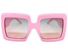 Oversized Exaggerated Classic Vintage Retro Style SUNGLASSES Large Thick Pink Frame E1620
