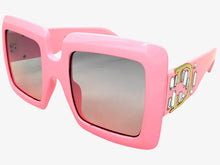 Oversized Exaggerated Classic Vintage Retro Style SUNGLASSES Large Thick Pink Frame E1620