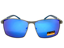 Classic Sporty Modern Stylish Sleek Biker SUNGLASSES Gunmetal Frame Blue Lens 1462