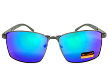 Classic Sporty Modern Stylish Sleek Biker SUNGLASSES Gunmetal Frame Green Lens 1462