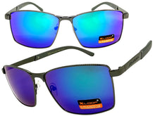 Classic Sporty Modern Stylish Sleek Biker SUNGLASSES Gunmetal Frame Green Lens 1462