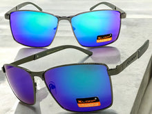Classic Sporty Modern Stylish Sleek Biker SUNGLASSES Gunmetal Frame Green Lens 1462