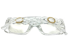 Exaggerated Vintage Retro Style Clear Lens EYEGLASSES Large Square Transparent Frame E2151