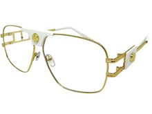 Classic Retro Luxury Designer Hip Hop Style Clear Lens EYEGLASSES Large Gold Frame 8372