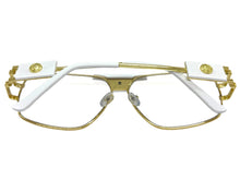 Classic Retro Luxury Designer Hip Hop Style Clear Lens EYEGLASSES Large Gold Frame 8372