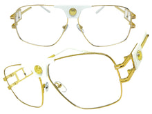 Classic Retro Luxury Designer Hip Hop Style Clear Lens EYEGLASSES Large Gold Frame 8372