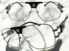 Classic Retro Luxury Designer Hip Hop Style Clear Lens EYEGLASSES Large Gunmetal Frame 8372