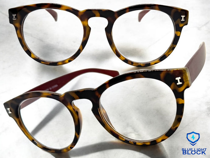Classic Vintage Retro Style READING GLASSES READERS Round Tortoise Frame Lens Strength +2.50