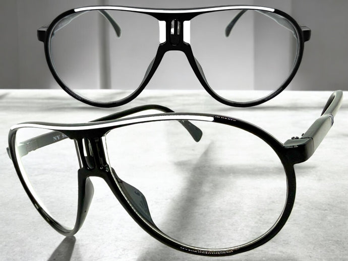 Classic Vintage Retro Hip Hop Style Clear Lens EYEGLASSES Black Frame 6686