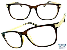 Classic Vintage Retro Style READING GLASSES READERS Brown Frame Lens Strength +1.50