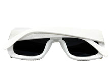 Oversized Exaggerated Retro Style Bling Sunglasses Large White Frame with Sparkling Rhinestones 3250