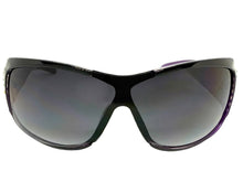Oversized Modern Retro Wrap Shield Style Bling Sunglasses Large Black Frame with Sparkling Rhinestones 7386