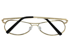 Classic Vintage Retro Aviator Style Clear Lens EYEGLASSES Gold Frame 7501