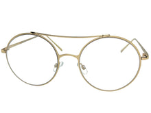 Classic Vintage Retro Hip Hop Style Clear Lens EYEGLASSES Round Gold Frame 8563