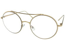 Classic Vintage Retro Hip Hop Style Clear Lens EYEGLASSES Round Gold Frame 8563