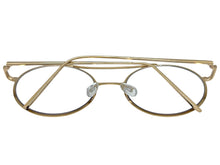 Classic Vintage Retro Hip Hop Style Clear Lens EYEGLASSES Round Gold Frame 8563
