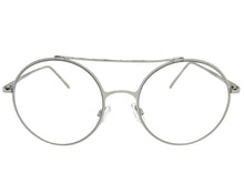 Classic Vintage Retro Hip Hop Style Clear Lens EYEGLASSES Round Silver Frame 8563