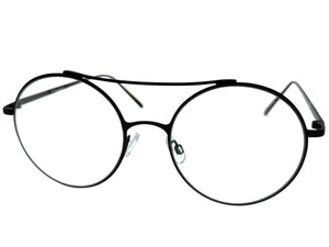 Classic Vintage Retro Hip Hop Style Clear Lens EYEGLASSES Round Black Frame 8563