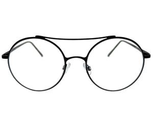 Classic Vintage Retro Hip Hop Style Clear Lens EYEGLASSES Round Black Frame 8563