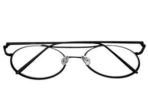 Classic Vintage Retro Hip Hop Style Clear Lens EYEGLASSES Round Black Frame 8563