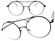 Classic Vintage Retro Hip Hop Style Clear Lens EYEGLASSES Round Black Frame 8563