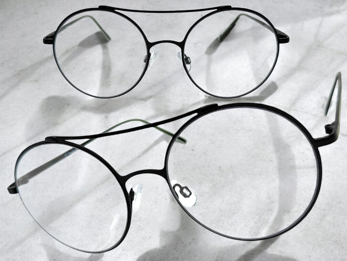 Classic Vintage Retro Hip Hop Style Clear Lens EYEGLASSES Round Black Frame 8563