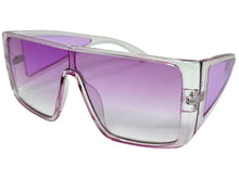 Futuristic Modern Rerto Blinder Shield Style SUNGLASSES Purple Frame 6513