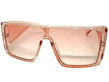 Futuristic Modern Rerto Blinder Shield Style SUNGLASSES Pink Frame 6513