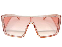 Futuristic Modern Rerto Blinder Shield Style SUNGLASSES Pink Frame 6513