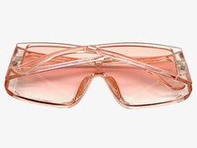 Futuristic Modern Rerto Blinder Shield Style SUNGLASSES Pink Frame 6513