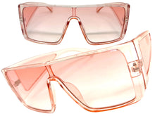 Futuristic Modern Rerto Blinder Shield Style SUNGLASSES Pink Frame 6513
