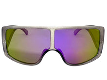 Futuristic Modern Rerto Blinder Shield Style SUNGLASSES Gray Frame 6361