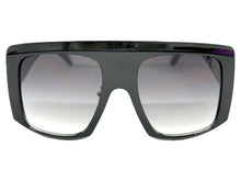 Oversized Classic Vintage Rerto Style SUNGLASSES Large Black Frame 1076