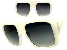 Oversized Classic Vintage Rerto Style SUNGLASSES Large Off White Frame 1076