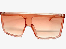 Oversized Exaggerated Modern Rerto Shield Style SUNGLASSES X-Large Pink Frame 8001