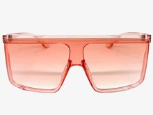 Oversized Exaggerated Modern Rerto Shield Style SUNGLASSES X-Large Pink Frame 8001