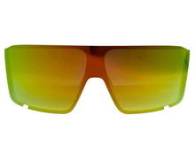 Oversized Exaggerated Modern Rerto Shield Style SUNGLASSES X-Large White Frame 8001