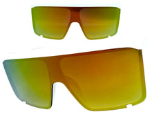 Oversized Exaggerated Modern Rerto Shield Style SUNGLASSES X-Large White Frame 8001